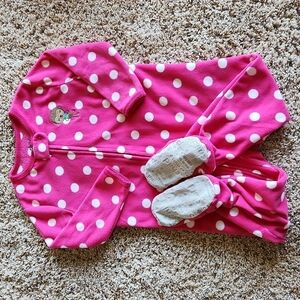Child of mine fleece sleeper with feet